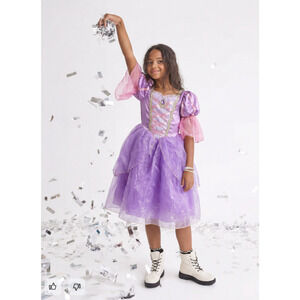 Rapunzel Costume Gown Disney Store Dress Princess Tangled Size 5/6 New No Tag